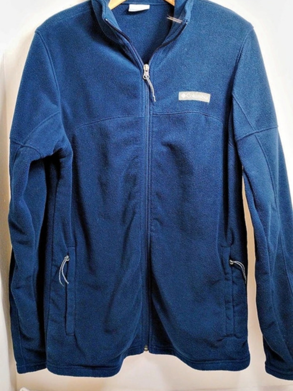 Columbia Blue Fleece Jacket Men's Small